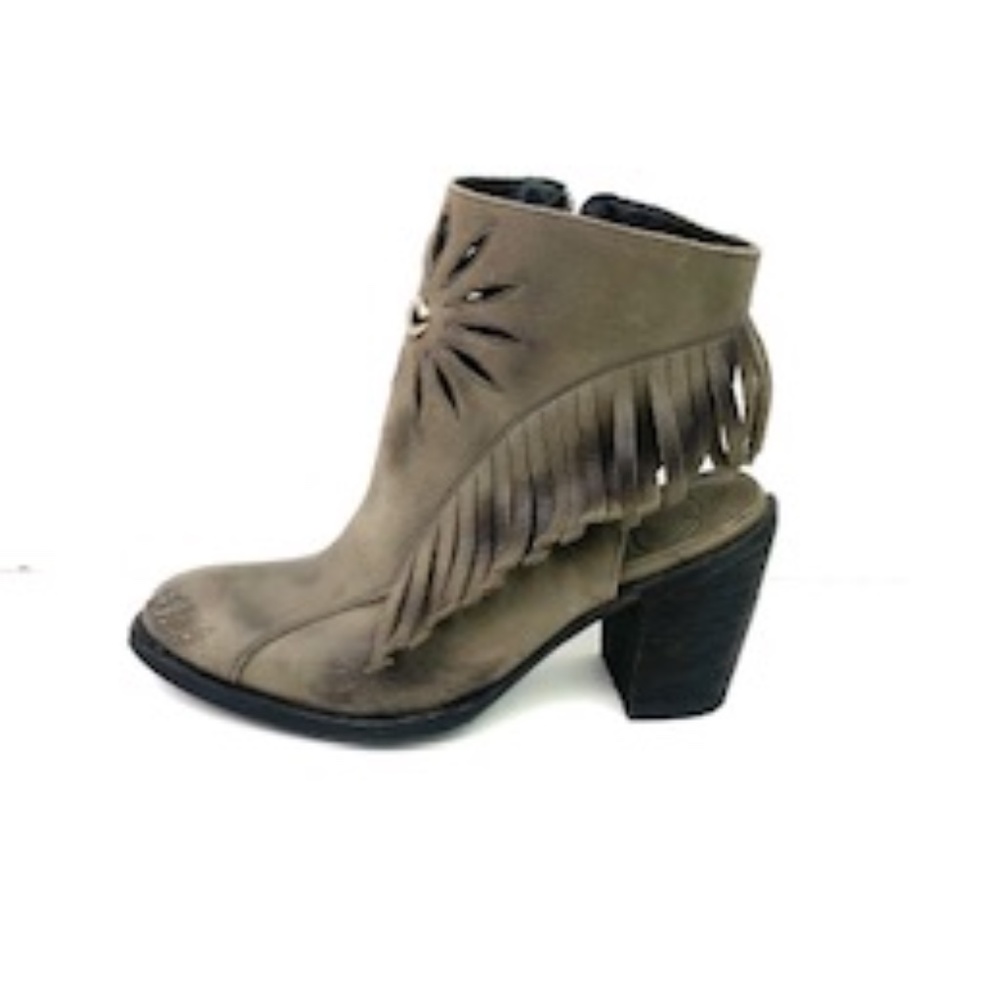 Old Gringo Fringe Grey Booties